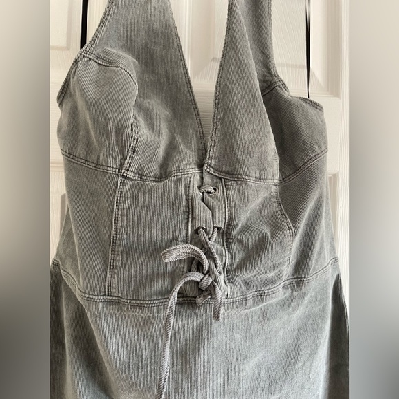Urban Outfitters Corduroy Mini Halter Dress - Size Large - Picture 5 of 5